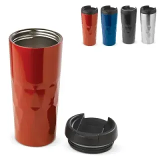 Thermo mug diamond pattern 450ml - LT91213 (gadzety reklamowe)